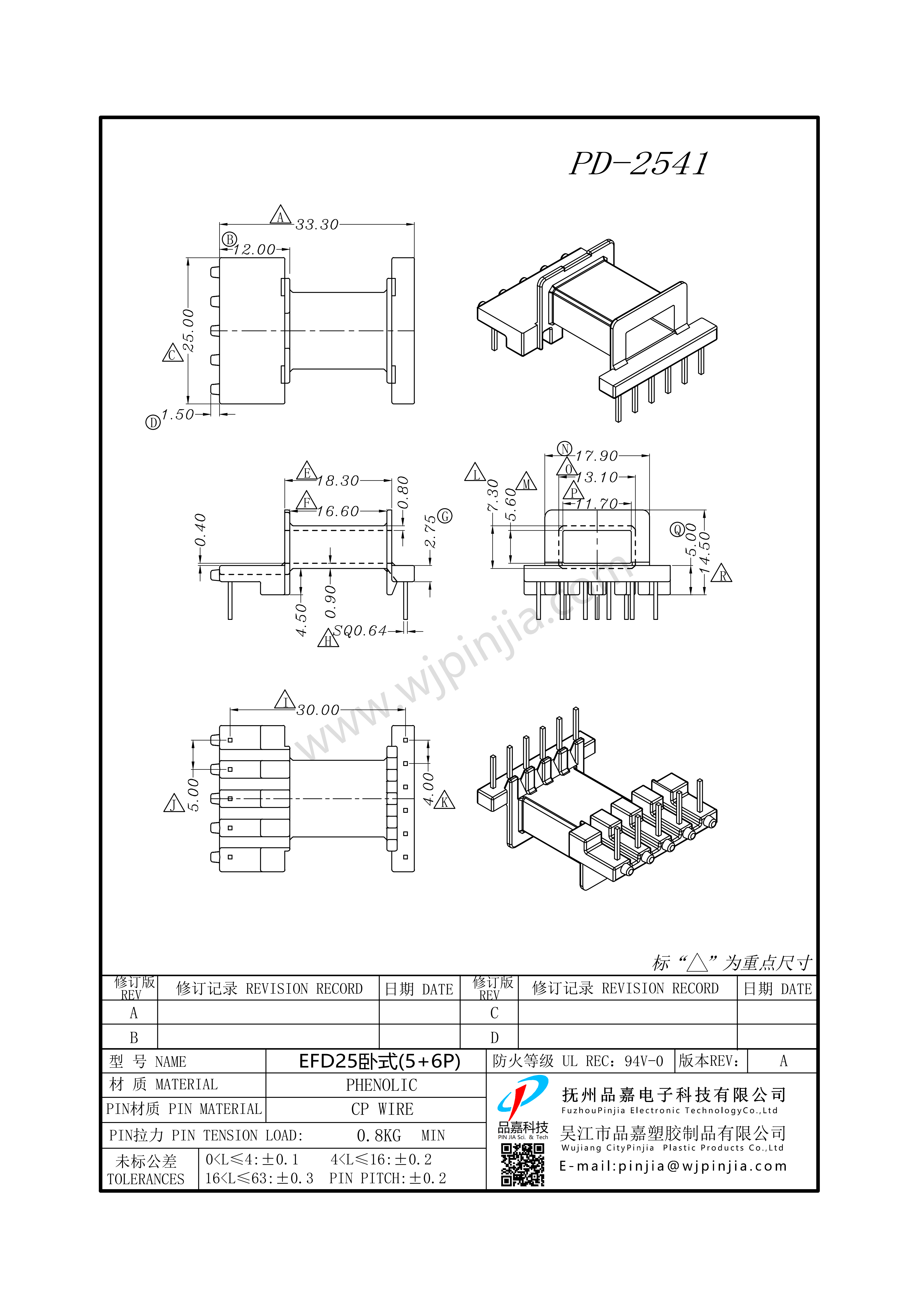 PD-2541/EFD25臥式（5+5P)
