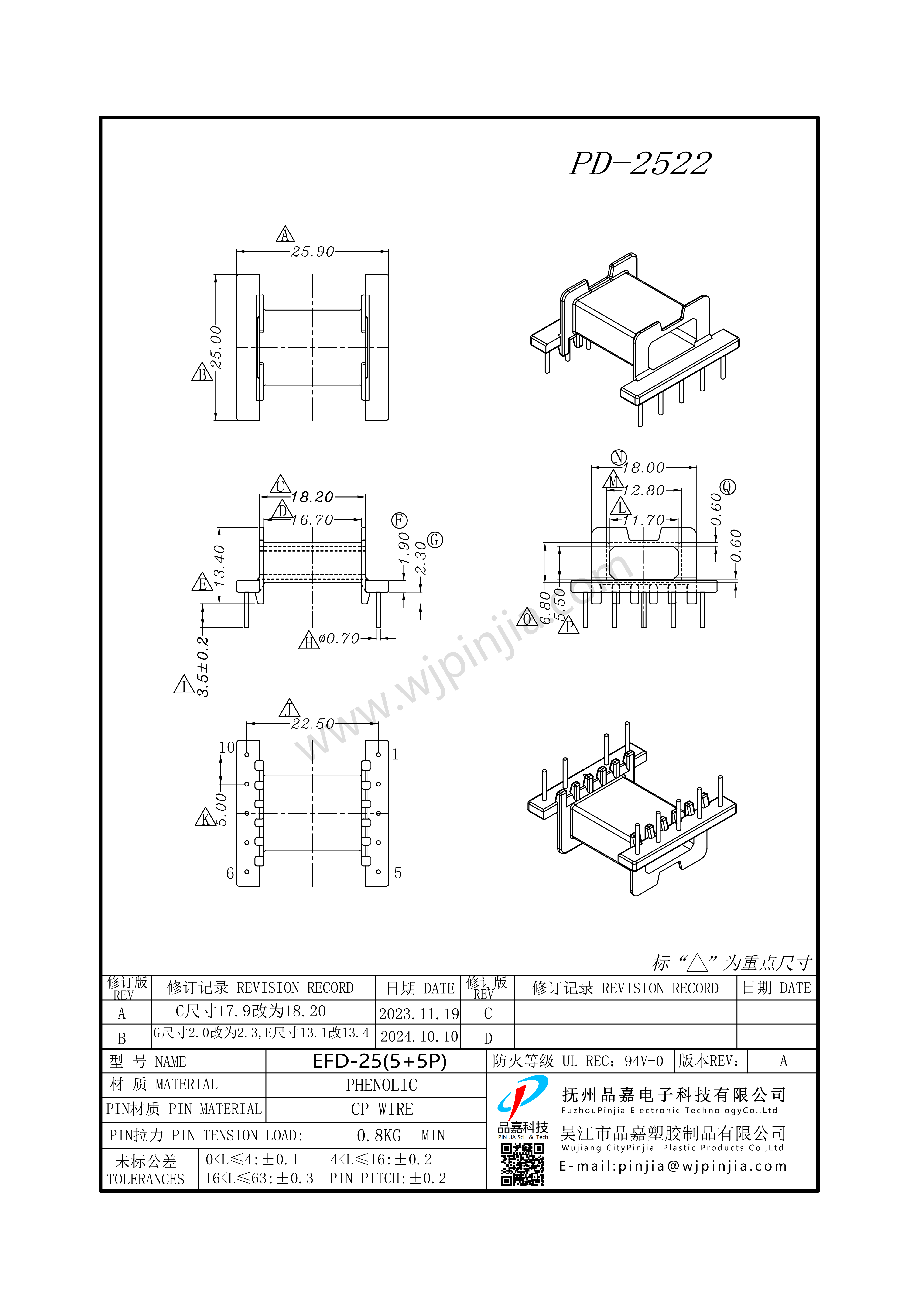 PD-2522/EFD25臥式（5+5P)