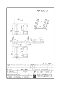 PD-032-3/BASE 12*10*2.8孔徑1.1